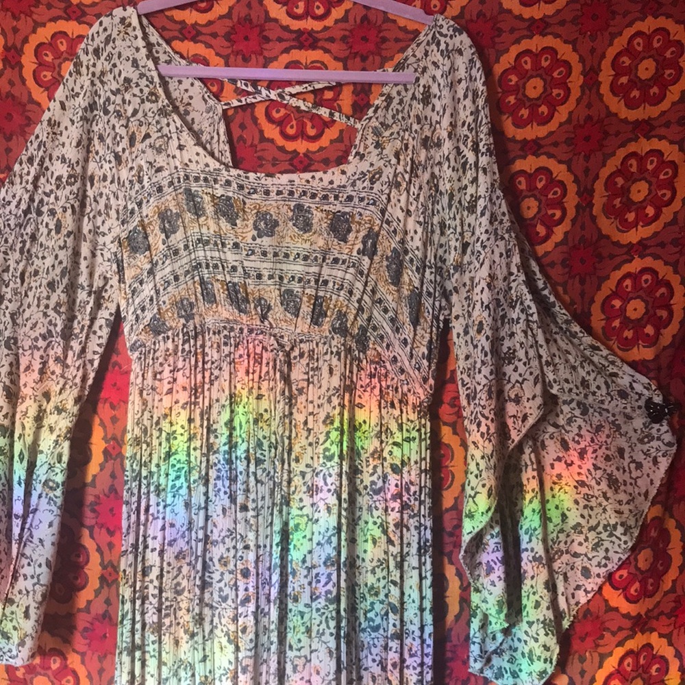 Floor length Peasant Dress